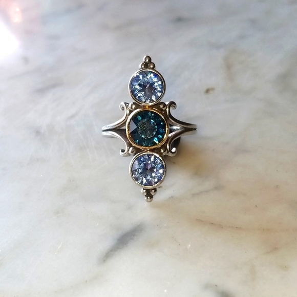 Jewelry - 14k STERLING TOPAZ RING